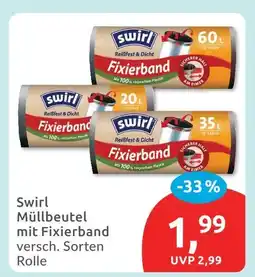 Budni Swirl müllbeutel mit fixierband Angebot