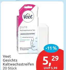 Budni Veet gesichts kaltwachsstreifen Angebot