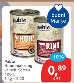 Budni Pablo hundenahrung Angebot