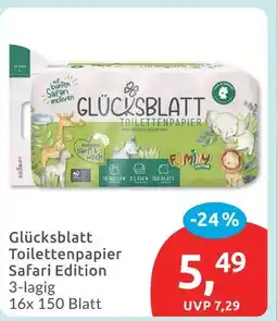 Budni Glücksblatt toilettenpapier safari edition Angebot