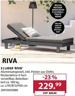 Dehner Liege riva Angebot