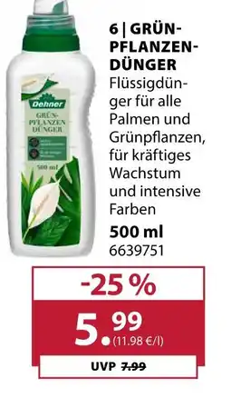 Dehner Dehner grünpflanzendünger Angebot