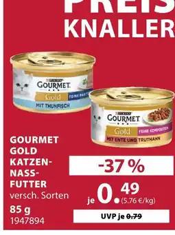 Dehner Gourmet gold katzennassfutter Angebot