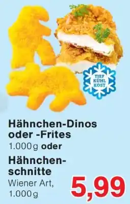 Wiglo Wunderland Hähnchen-Dinos oder -Frites oder Hähnchenschnitte Angebot