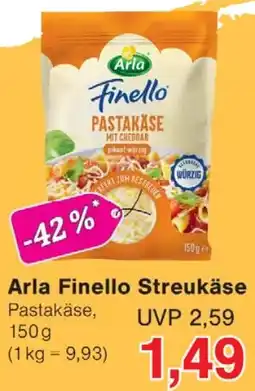 Wiglo Wunderland Arla Finello Streukäse Angebot