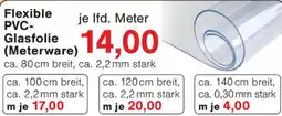 Wiglo Wunderland Flexible PVC Glasfolie (Meterware) Angebot