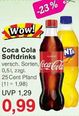 Wiglo Wunderland Coca Cola Softdrinks Angebot
