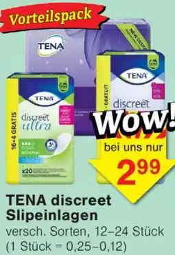 Wiglo Wunderland TENA discreet Slipeinlagen Angebot