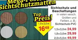 Wiglo Wunderland Sichtschutz und Beschattungen Angebot