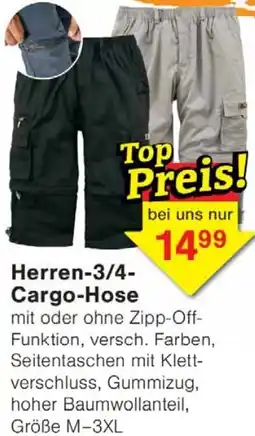 Wiglo Wunderland Herren-3/4 Cargo-Hose Angebot