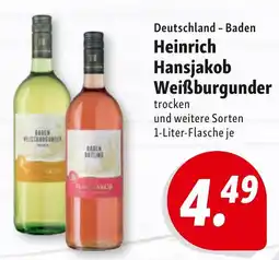 Nah & Frisch Heinrich Hansjakob Weißburgunder trocken Angebot