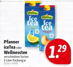 Nah & Frisch Pfanner iceTea oder Wellnesstee Angebot