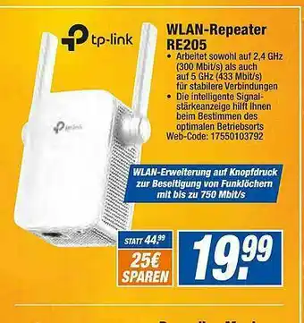 HEM Expert Wlan-repeater Re205 Tp-link Angebot