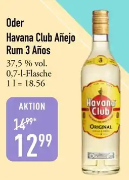 Galeria Markthalle Havana Club Añejo Rum 3 Años Angebot