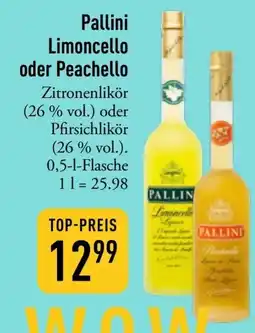 Galeria Markthalle Pallini Limoncello oder Peachello Angebot