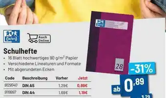 Staples Schulhefte Angebot