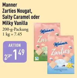Galeria Markthalle Manner Zarties Nougat, Salty Caramel oder Milky Vanilla Angebot