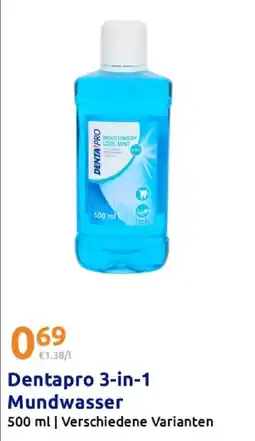 Action Dentapro 3-in-1 mundwasser Angebot