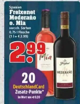 trinkgut Spanien Freixenet Mederaño O. Mia Angebot