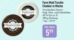 Galeria Markthalle Farm Maid Truckle Cheddar in Wachs Angebot