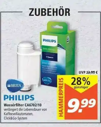 Marktkauf Philips Wasserfilter Ca6702-10 Angebot