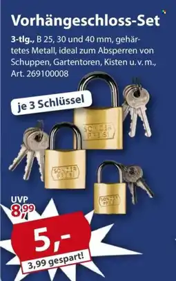 Sonderpreis Baumarkt Vorhängeschloss-Set Angebot
