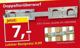 Sonderpreis Baumarkt Doppeltorüberwurf Angebot