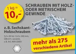 Sonderpreis Baumarkt SCHRAUBEN MIT HOLZ- ODER METRISCHEM GEWINDE Angebot