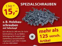 Sonderpreis Baumarkt SPEZIALSCHRAUBEN Angebot