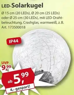 Sonderpreis Baumarkt LED-Solarkugel Angebot