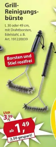 Sonderpreis Baumarkt Grill- Reinigungsbürste Angebot