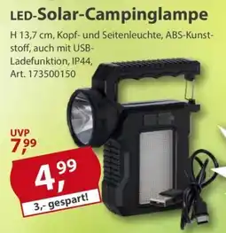 Sonderpreis Baumarkt LED-Solar-Campinglampe Angebot