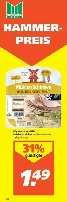 Marktkauf Rügenwalder Mühle Mühlen Schinken Angebot