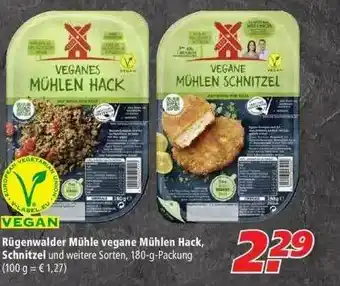 Marktkauf Rügenwalder Mühle Vegane Mühlen Hack, Schnitzel Angebot