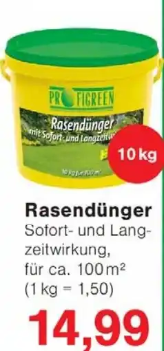 Wiglo Wunderland PROFIGREEN Rasendünger Angebot