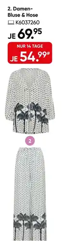 Galeria Marc O'Polo Damen- Bluse & Hose Angebot