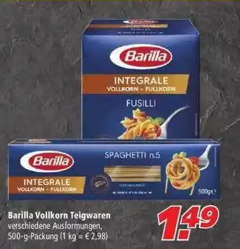 Marktkauf Barilla Vollkorn Teigwaren Angebot