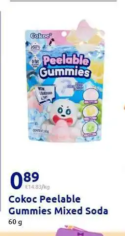Action Cokoc Peelable Gummies Mixed Soda Angebot