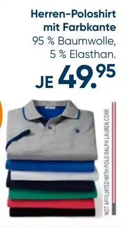 Galeria US POLO ASSN Herren-Poloshirt mit Farbkante Angebot