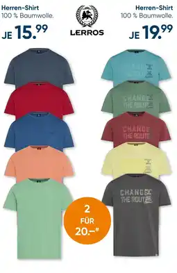 Galeria LERROS Herren-Shirt 2 FÜR Angebot