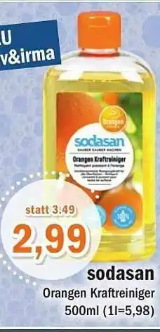 Aktiv Irma Sodasan Orangen Kraftreiniger Angebot