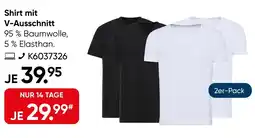 Galeria SCHIESSER Shirt mit V-Ausschnitt Angebot