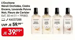 Galeria L'Occitane Néroli Orchidée, Cèdre Encens, Lavande Poivre Noir, Fleurs de Cerisier EdT Angebot