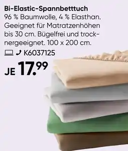 Galeria Bi-Elastic-Spannbetttuch Angebot