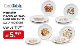 Galeria CREATABLE Pizzateller MILANO LA PIZZA, LUIGI oder SOFIA Angebot