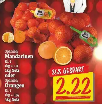 NP Discount Spanien Mandarinen Spanien Orangen Angebot