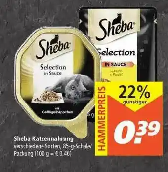 Marktkauf Sheba Katzennahrung Angebot