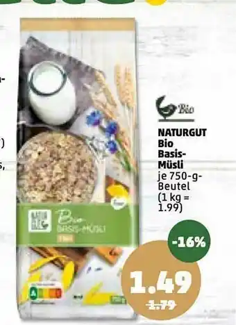 PENNY Naturgut Bio Basis-müsli Angebot