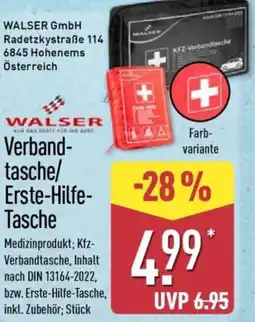 Aldi Nord WALSER Verbandtasche/ Erste-Hilfe Tasche Angebot