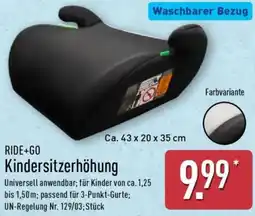 Aldi Nord RIDE+GO Kindersitzerhöhung Angebot
